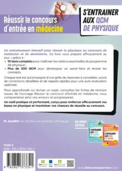 Réussir le concours d'entrée en médecine - S'entrainer aux QCM de physique