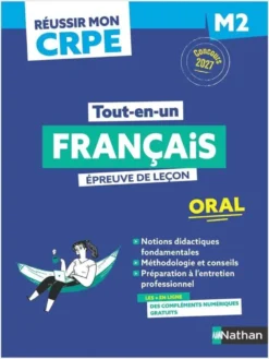 Réussir mon CRPE - Français Admission Concours M2 oral 2027-2028