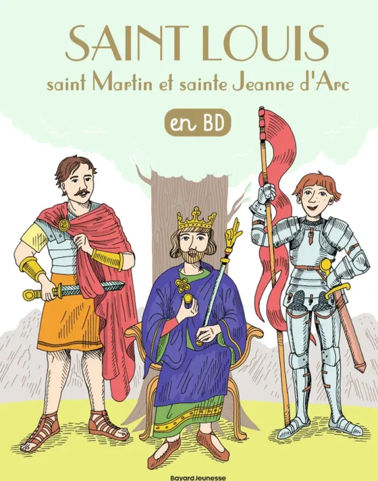 Saint Louis, saint Martin, sainte Jeanne d'Arc en BD
