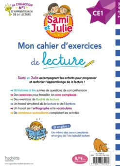 Sami et Julie CE1 - Mon cahier d'exercices de lecture