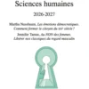 Sciences Humaines 2026-2027