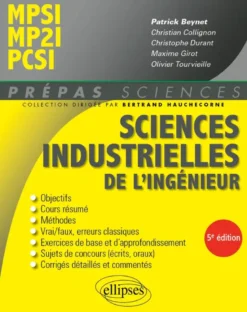 Sciences industrielles de l'ingénieur MPSI - MP2I - PCSI