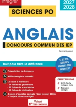 Sciences Po - Anglais - Concours commun des IEP 2027-2028