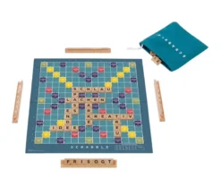 Scrabble en bois 2 jeux en 1