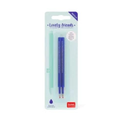 Set de 2 Recharges pour Stylo à Encre Gel - Lovely Friends Bleu