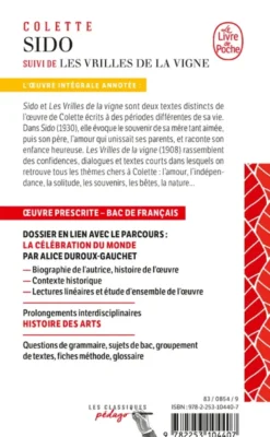 Sido suivi de Les Vrilles de la vigne - Edition pédagogique (Nouvelle édition)