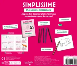 Simplissime coffret - 20 pas-à-pas - Dessinsanimaux
