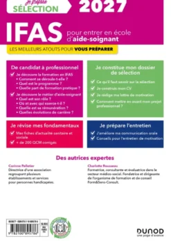 Sélection IFAS 2027 pour entrer en école d'aide-soignant