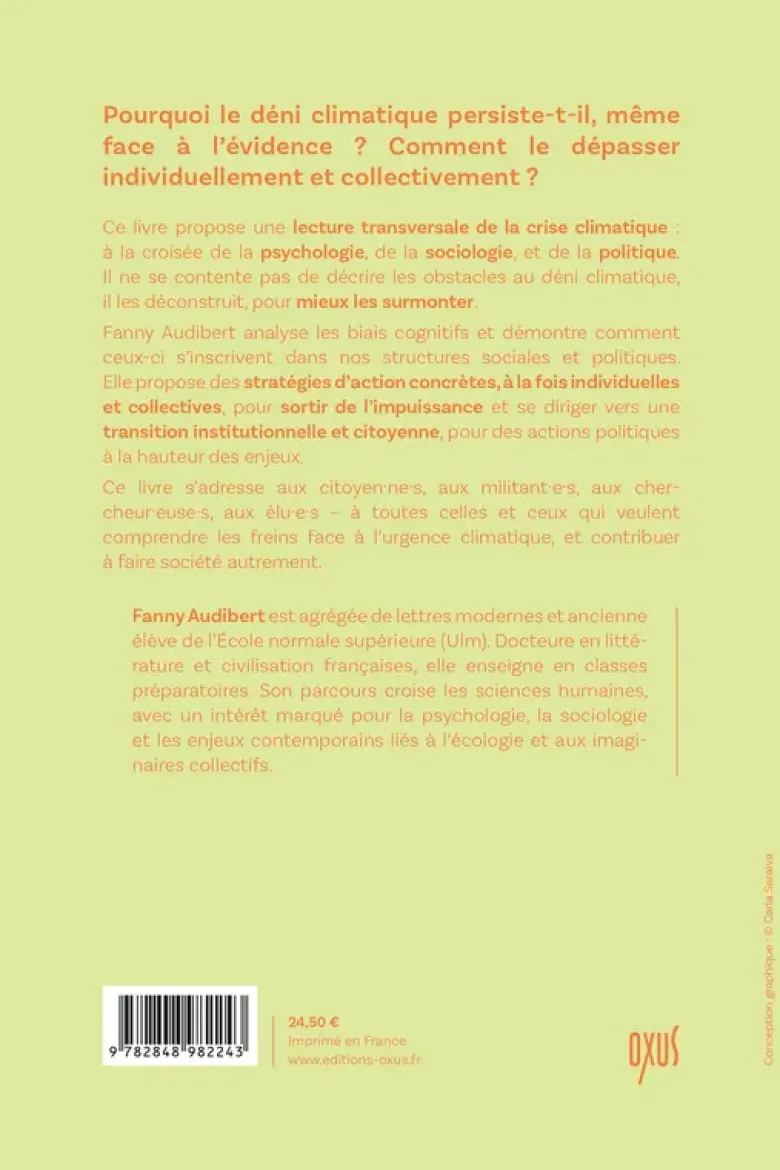 Sortir du déni climatique, entrer en action – Analyses et leviers d’action pour une transition institutionnelle et citoyenne