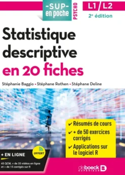 Statistique descriptive en 20 fiches