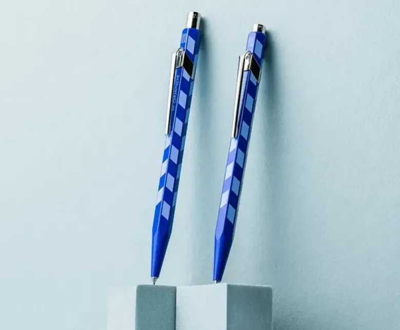 Stylo Bille Mosaic bleu roi