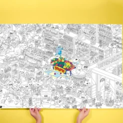 Super Market - Poster géant à colorier