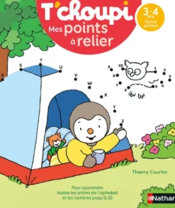 T'choupi Mes points à relier - Lettres et nombres 3-4 ans PS