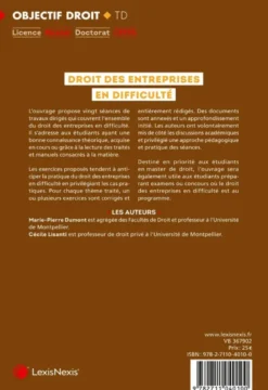 TD de Droit des entreprises en difficulté