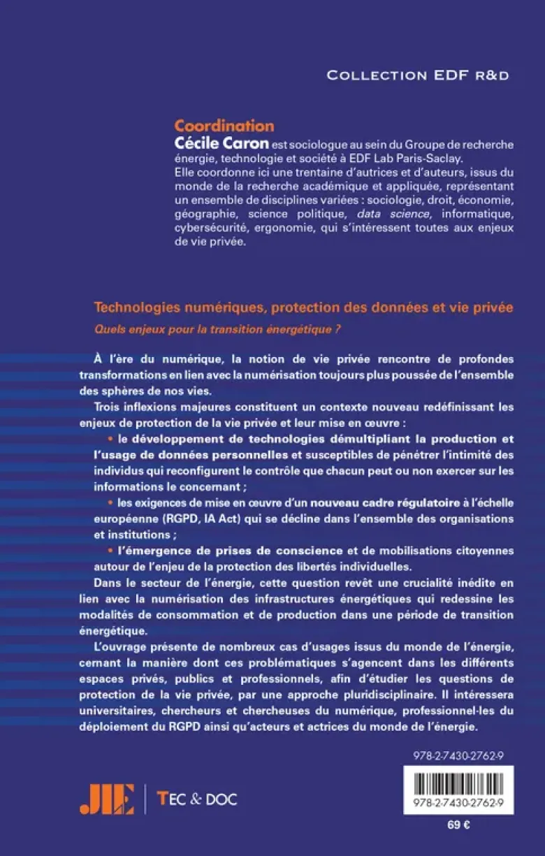 Technologies numériques, protection des données et vie privée