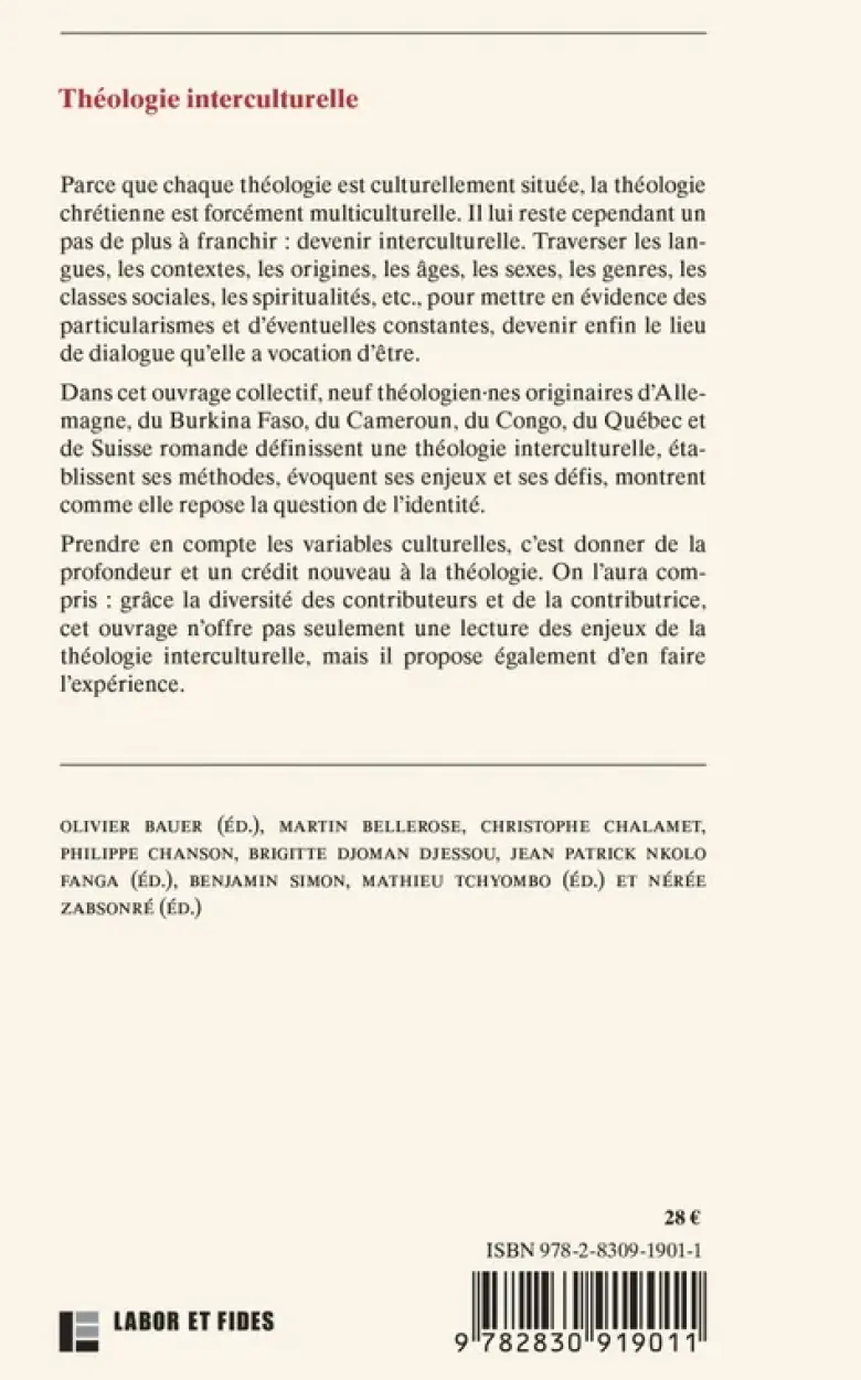 Théologie interculturelle