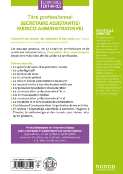 Titre professionnel Secrétaire Assistant(e) Médico-admistratif(ve) - 2e éd.
