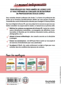 Toute la licence Professorat des écoles - Histoire, Géographie, EMC