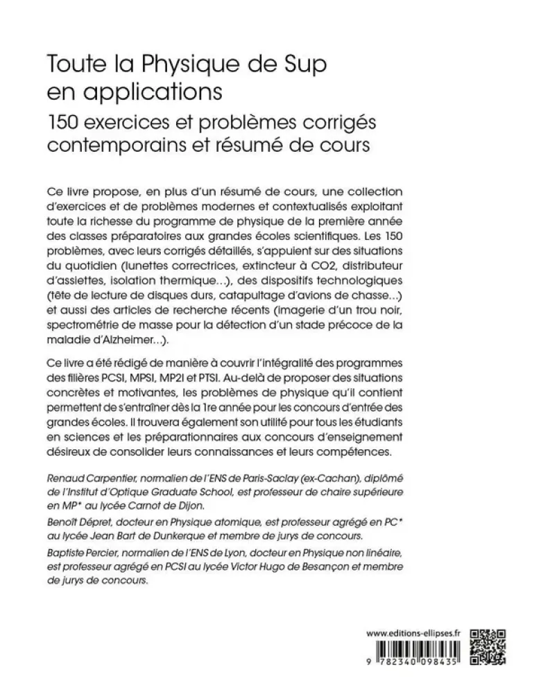 Toute la Physique de Sup en applications