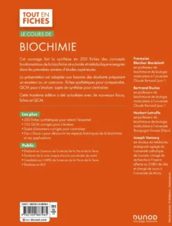 Tout le cours en fichesLe cours de biochimie - 3e éd