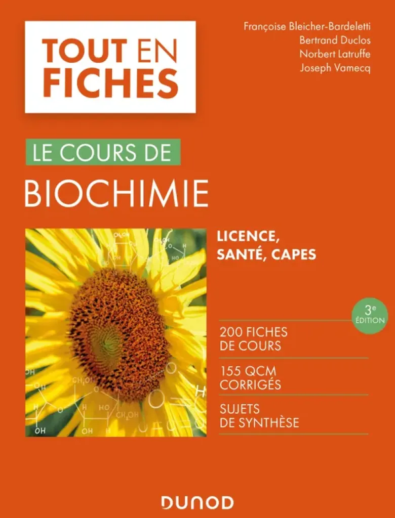 Tout le cours en fichesLe cours de biochimie - 3e éd