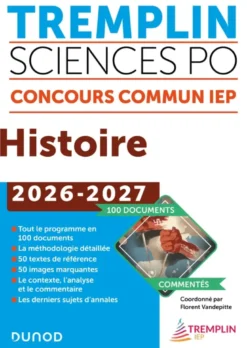 Tremplin Sciences Po Histoire Concours commun 2026-2027