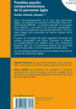 Troubles psychocomportementaux de la personne âgée
