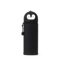 Trousse en Silicone Souple 2-en-1 - Kawaii - pingouin