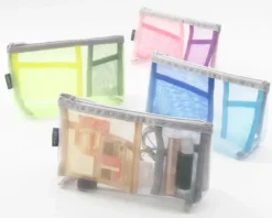 Trousse organiseur à soufflet Gris