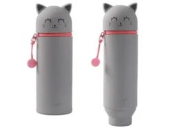 Trousse Silicone chat gris iTotal