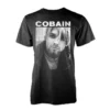 T-shirt Kurt Cobain Kurt B/W Photo - S