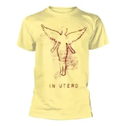 T-shirt Nirvana In Utero jaune - S