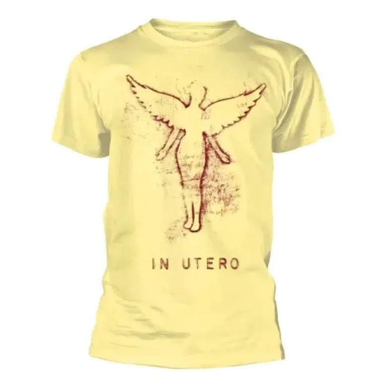 T-shirt Nirvana In Utero jaune - S