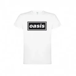 T-shirt Oasis Decca Logo blanc - M