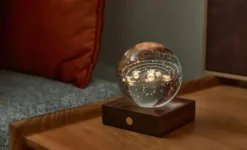 Veilleuse globe de cristal Système solaire