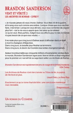 Vent et vérité, Volume 2 (Les Archives de Roshar, Tome 5)