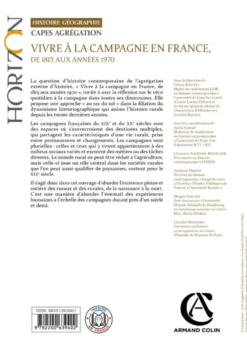 Vivre à la campagne en France, de 1815 aux années 1970 - Capes Agrégation Histoire-Géographie