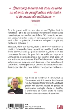 Vivre nos relations dans la paix - Ed.augmentée