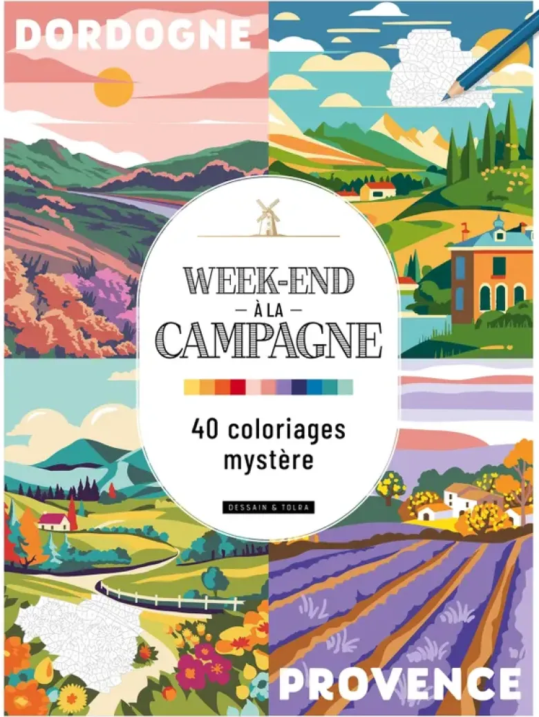 Week-end à la campagne - 40 coloriages mystère