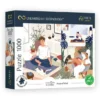 Yoga, Cats & Coffee - Puzzle 1000p - Peace of Mind